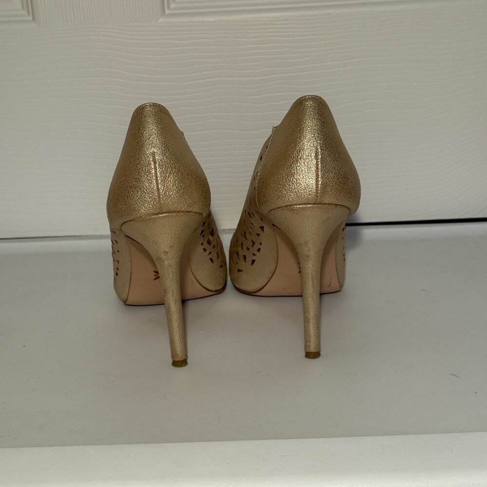 Bcbgeneration Gold Cutout Pumps - image 4